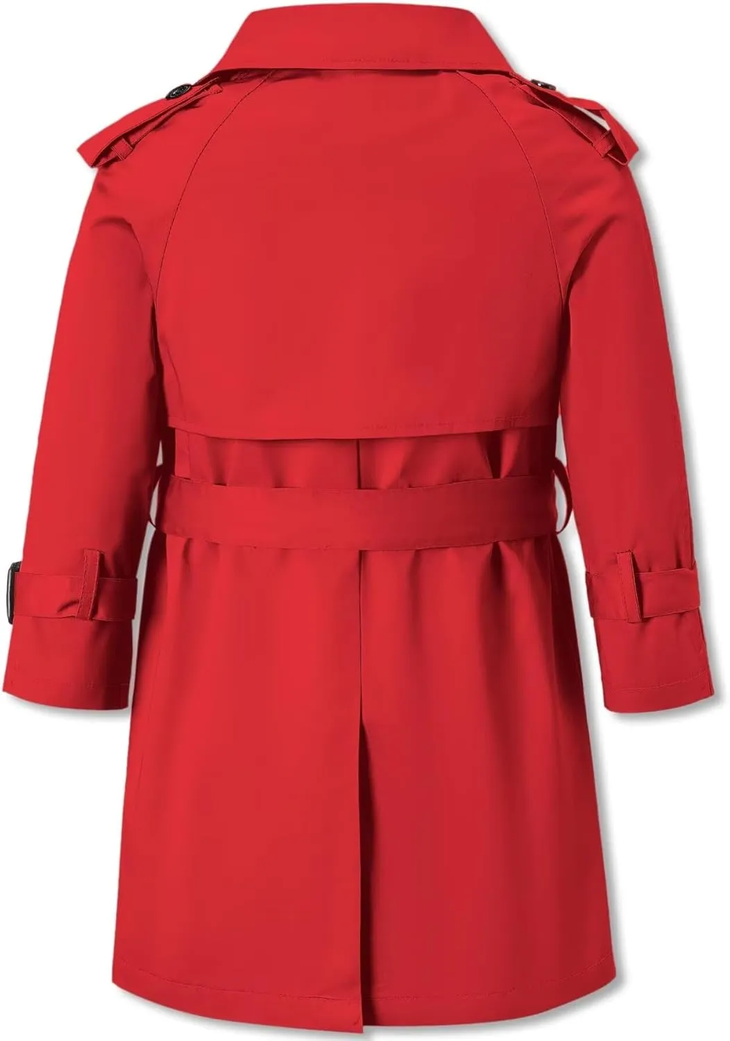 Betusline Boys Waterproof Trench Coat Double Breasted Classic Belted Outwear Jacket Dress Coats