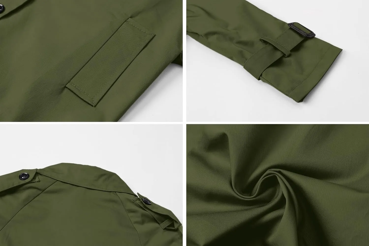 Betusline Boys Waterproof Trench Coat Double Breasted Classic Belted Outwear Jacket Dress Coats