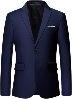 Blazer for Men Slim Fit Suit Jacket Sport Coats Formal Dress Jacket 2 Button