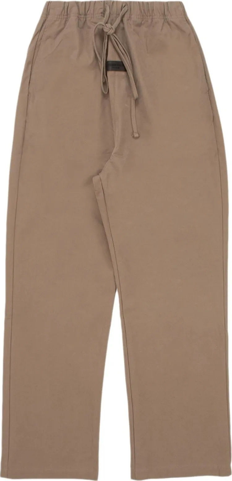 Fear of God Essentials Relaxed Trouser 'Wood' Pants, Brown
