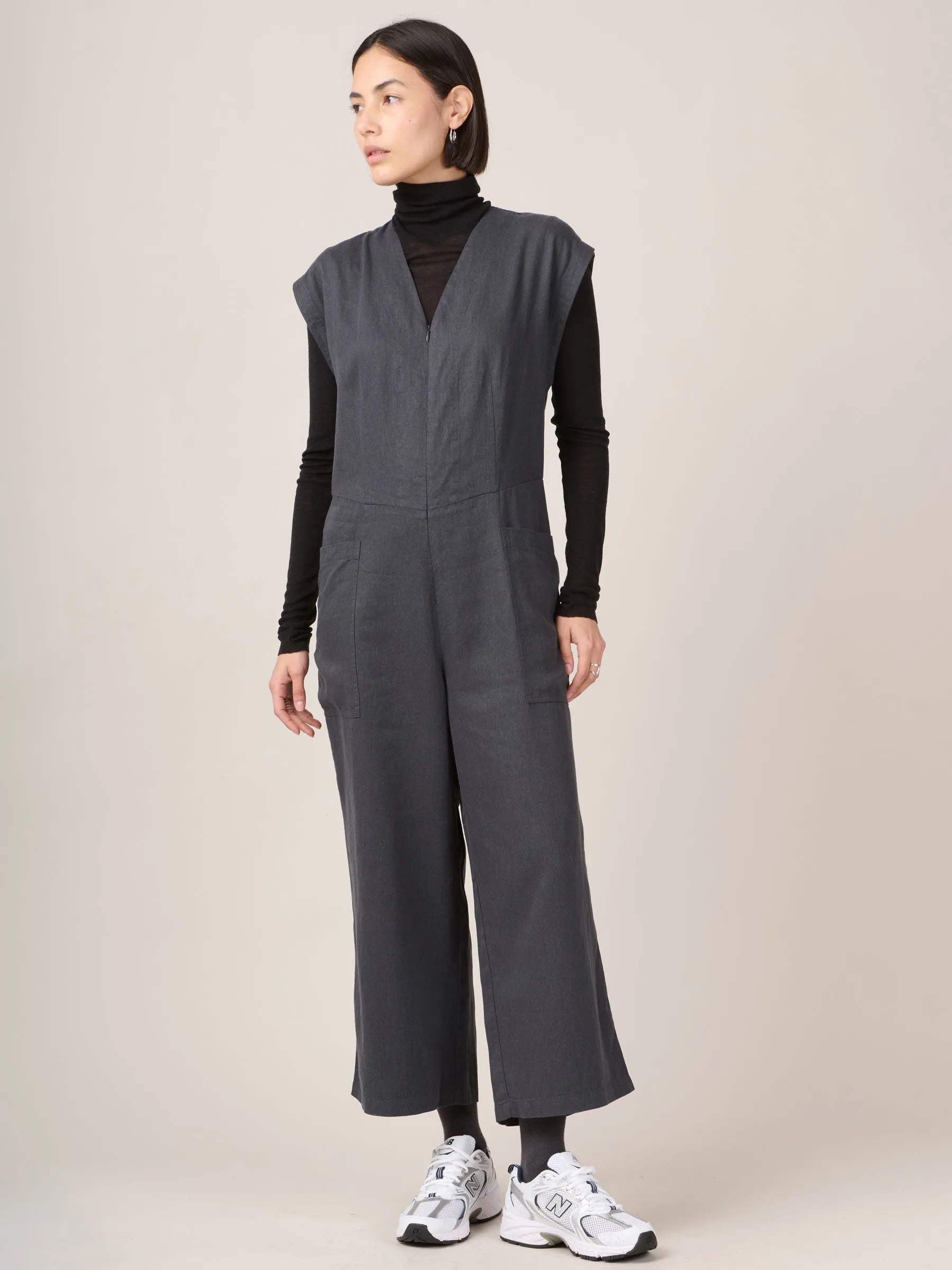 Hemp Tencel Twill Okino Jumpsuit