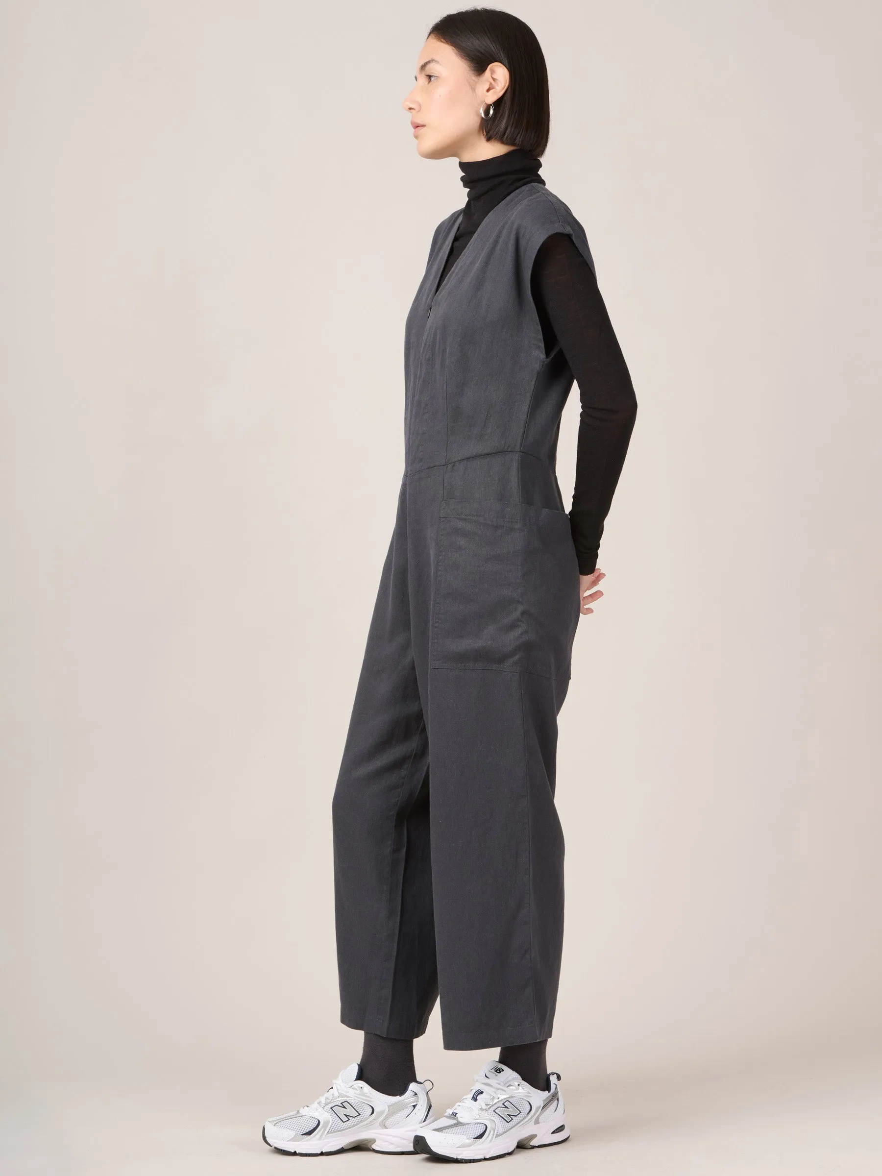 Hemp Tencel Twill Okino Jumpsuit