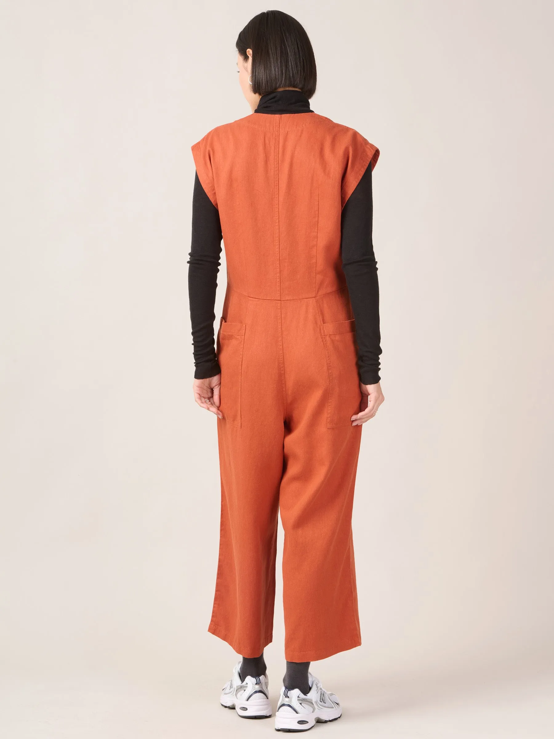 Hemp Tencel Twill Okino Jumpsuit