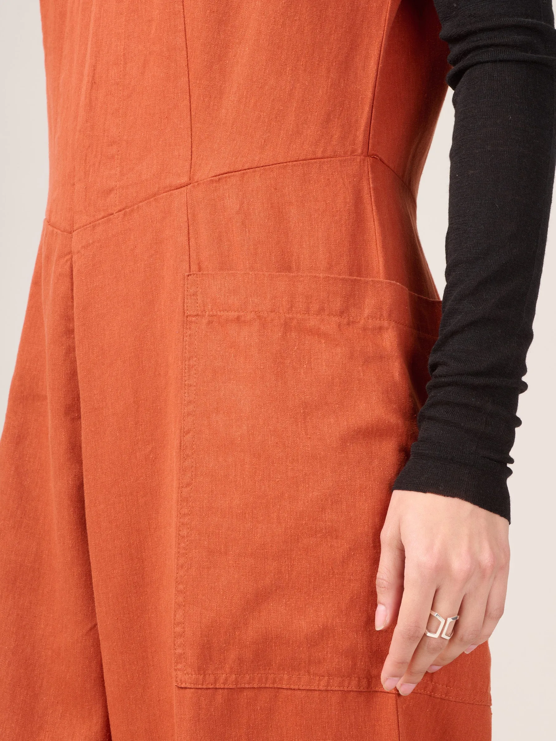 Hemp Tencel Twill Okino Jumpsuit