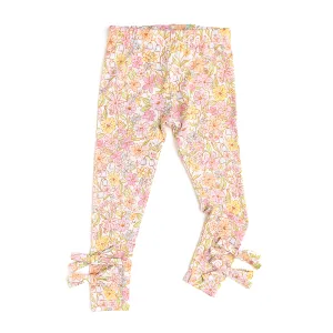 Kennedy Floral BOW LEGGINGS
