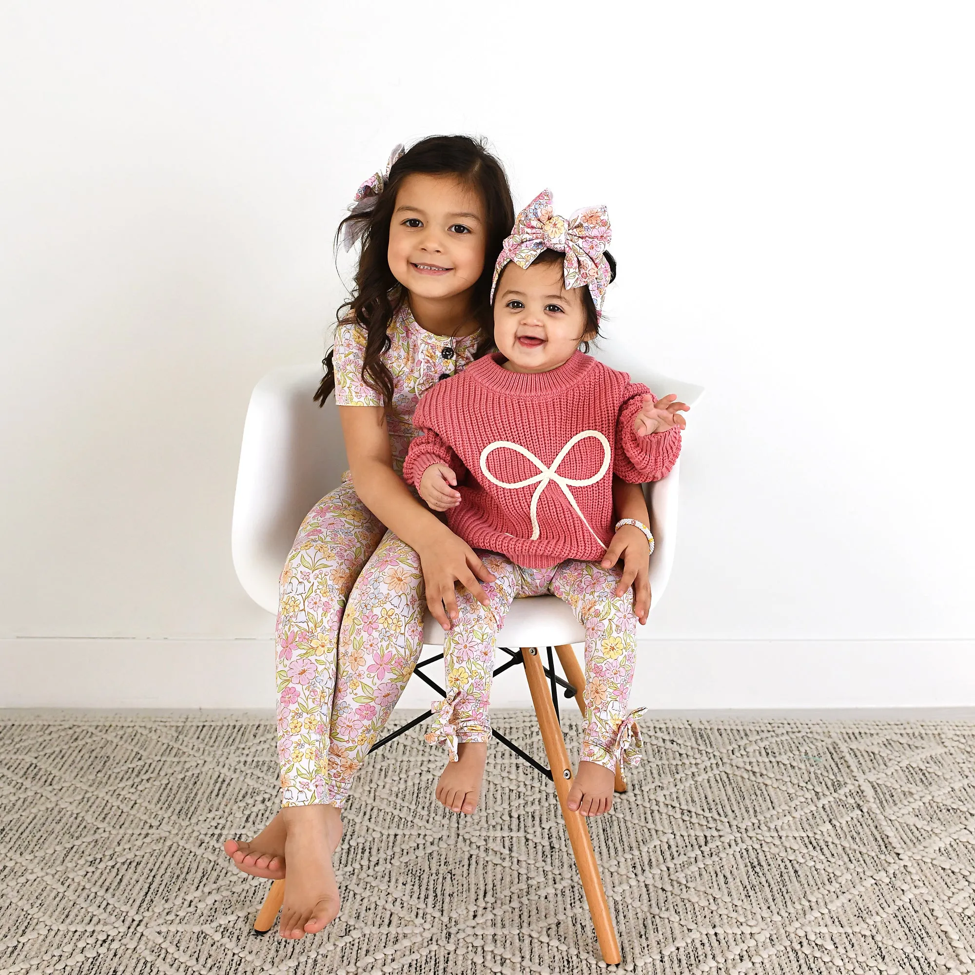 Kennedy Floral BOW LEGGINGS