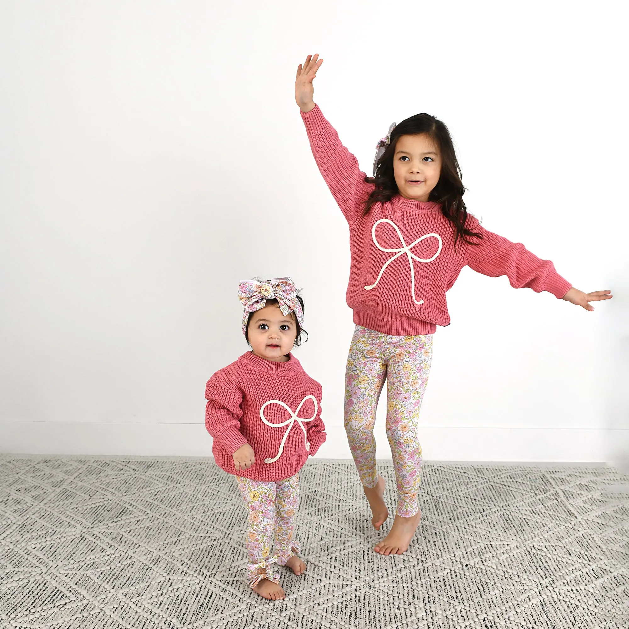 Kennedy Floral BOW LEGGINGS