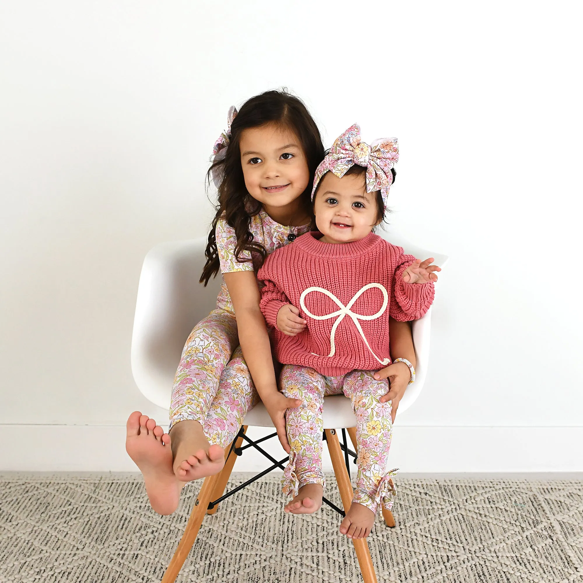 Kennedy Floral BOW LEGGINGS
