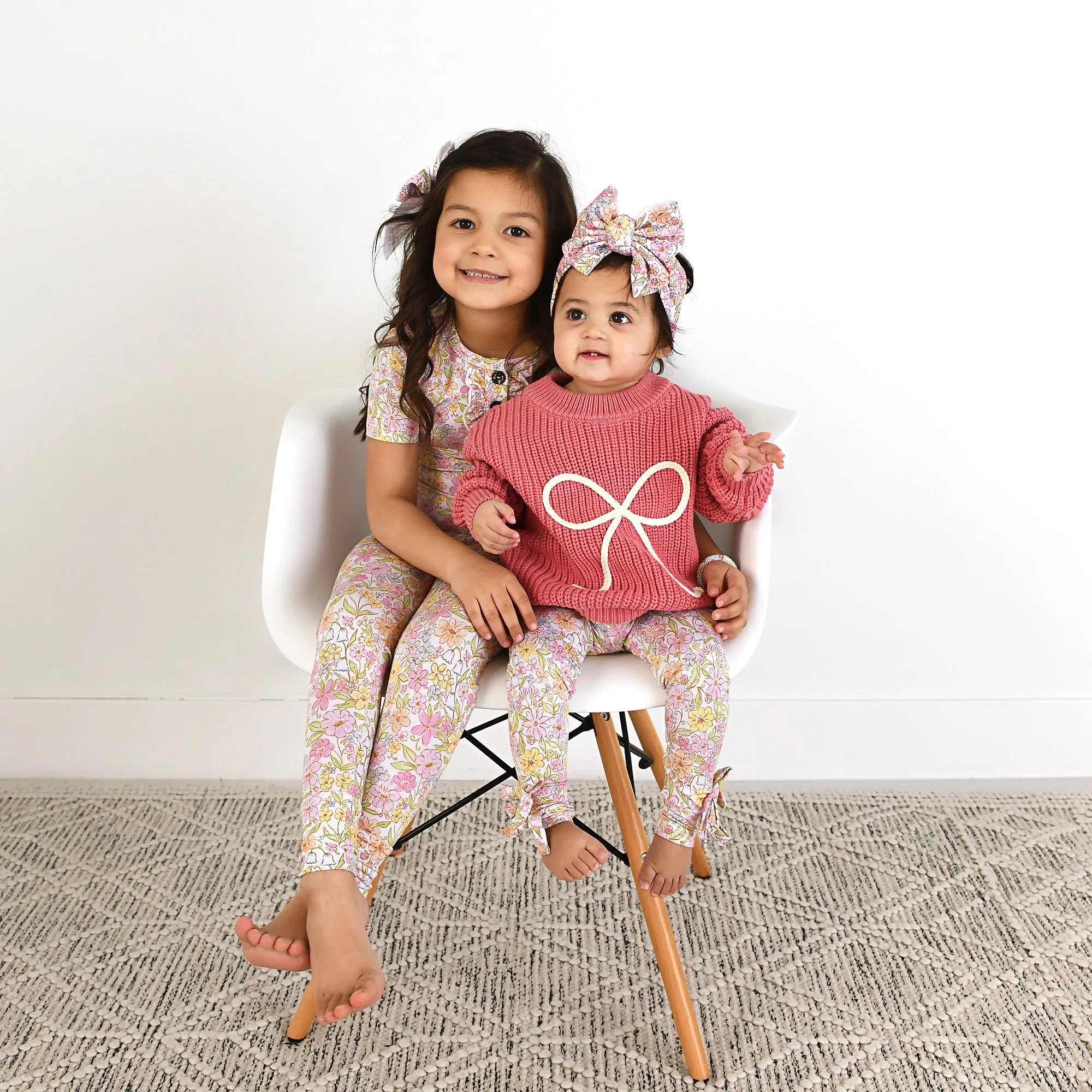 Kennedy Floral BOW LEGGINGS