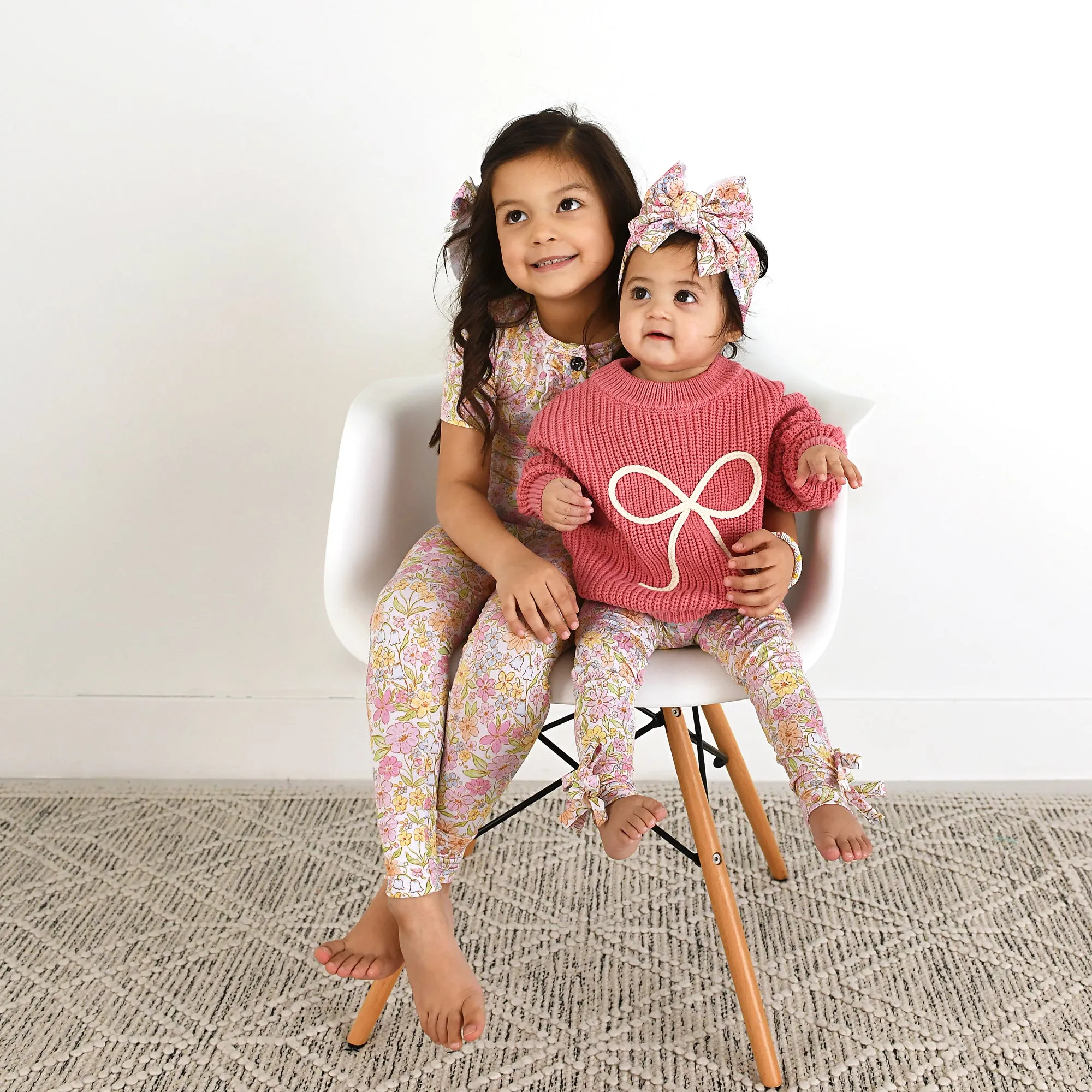 Kennedy Floral BOW LEGGINGS