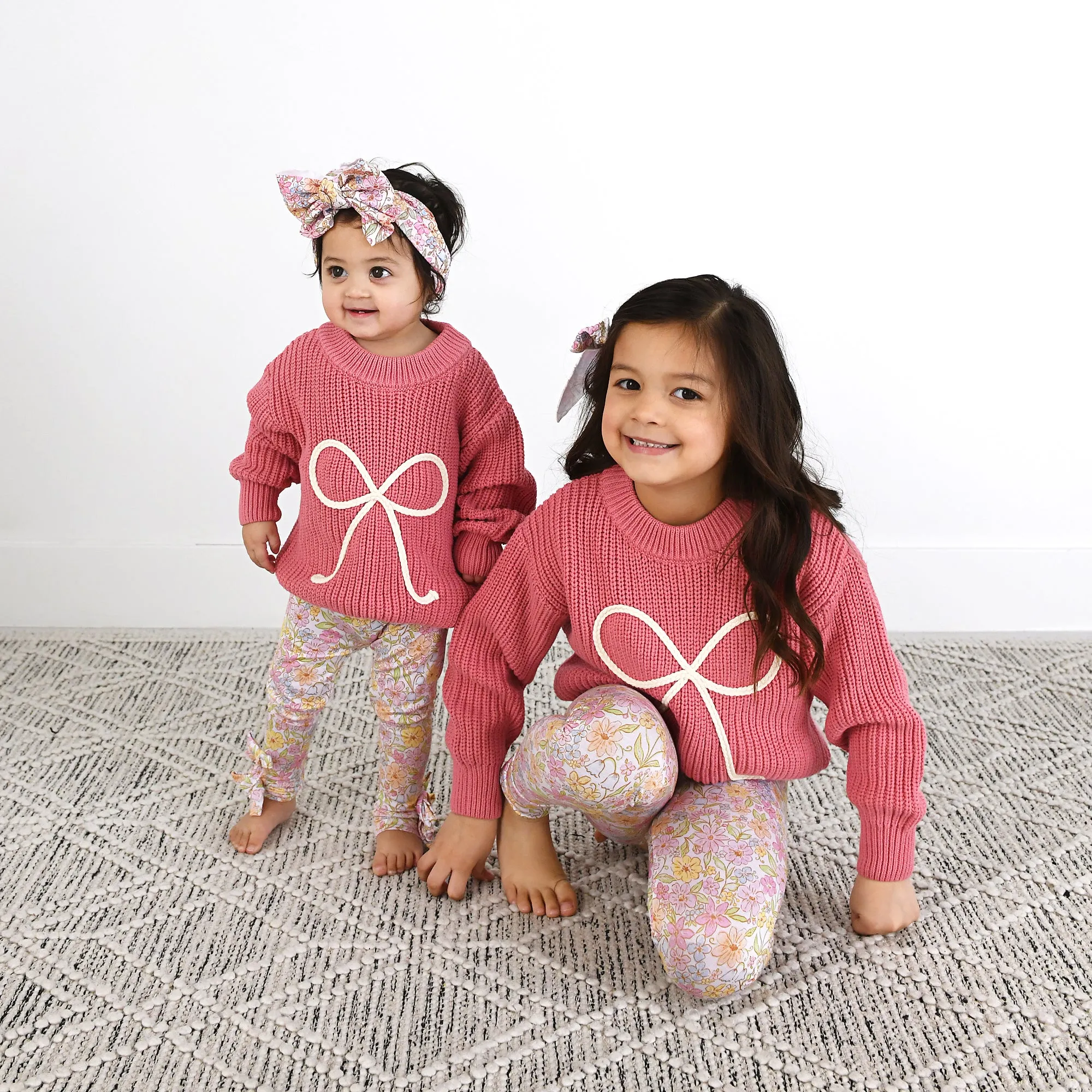 Kennedy Floral BOW LEGGINGS