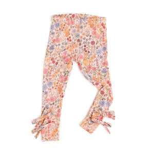 Meadow Floral Bunny BOW LEGGINGS