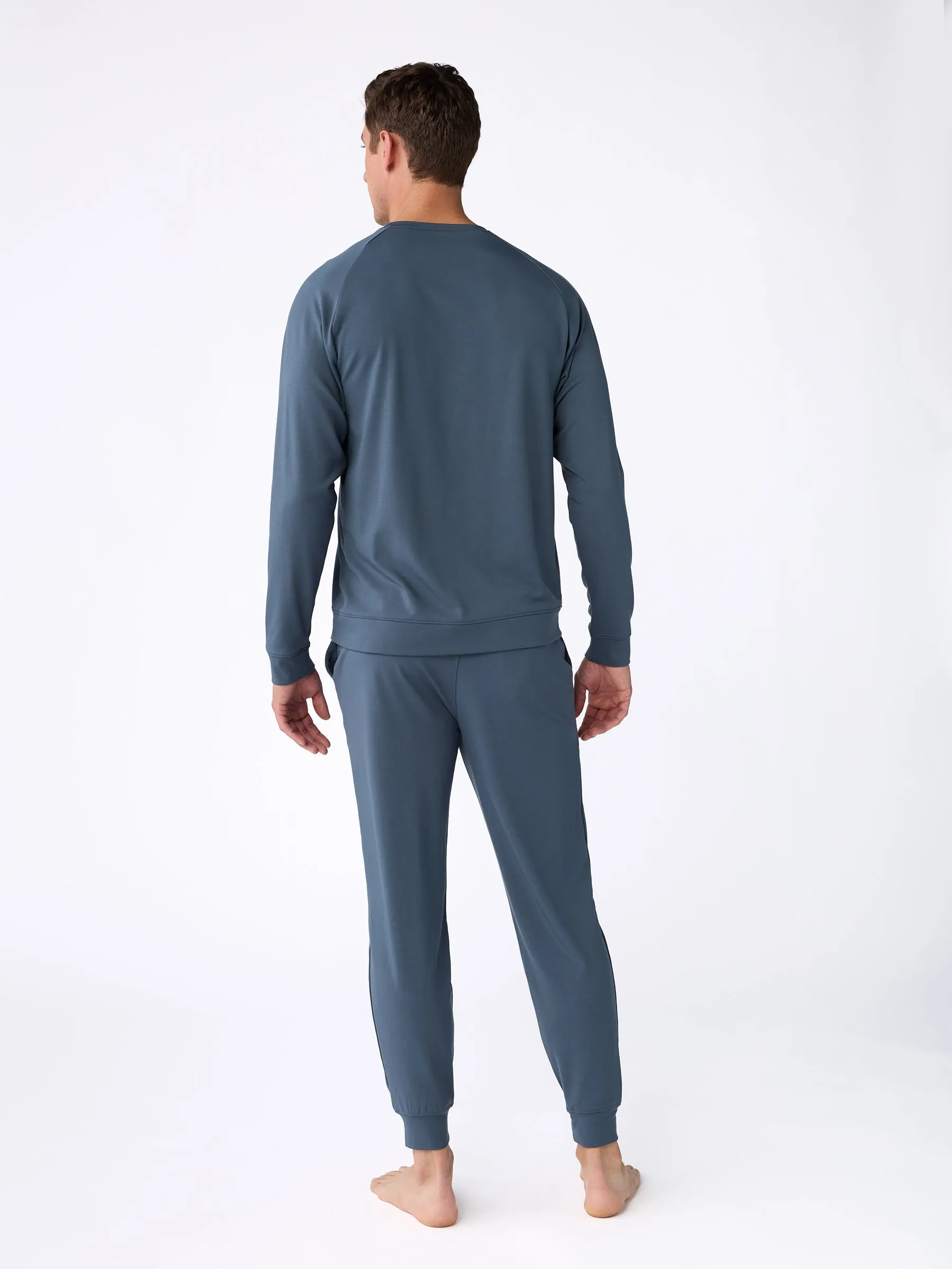 Men's Brushed Bamboo Pullover Crew