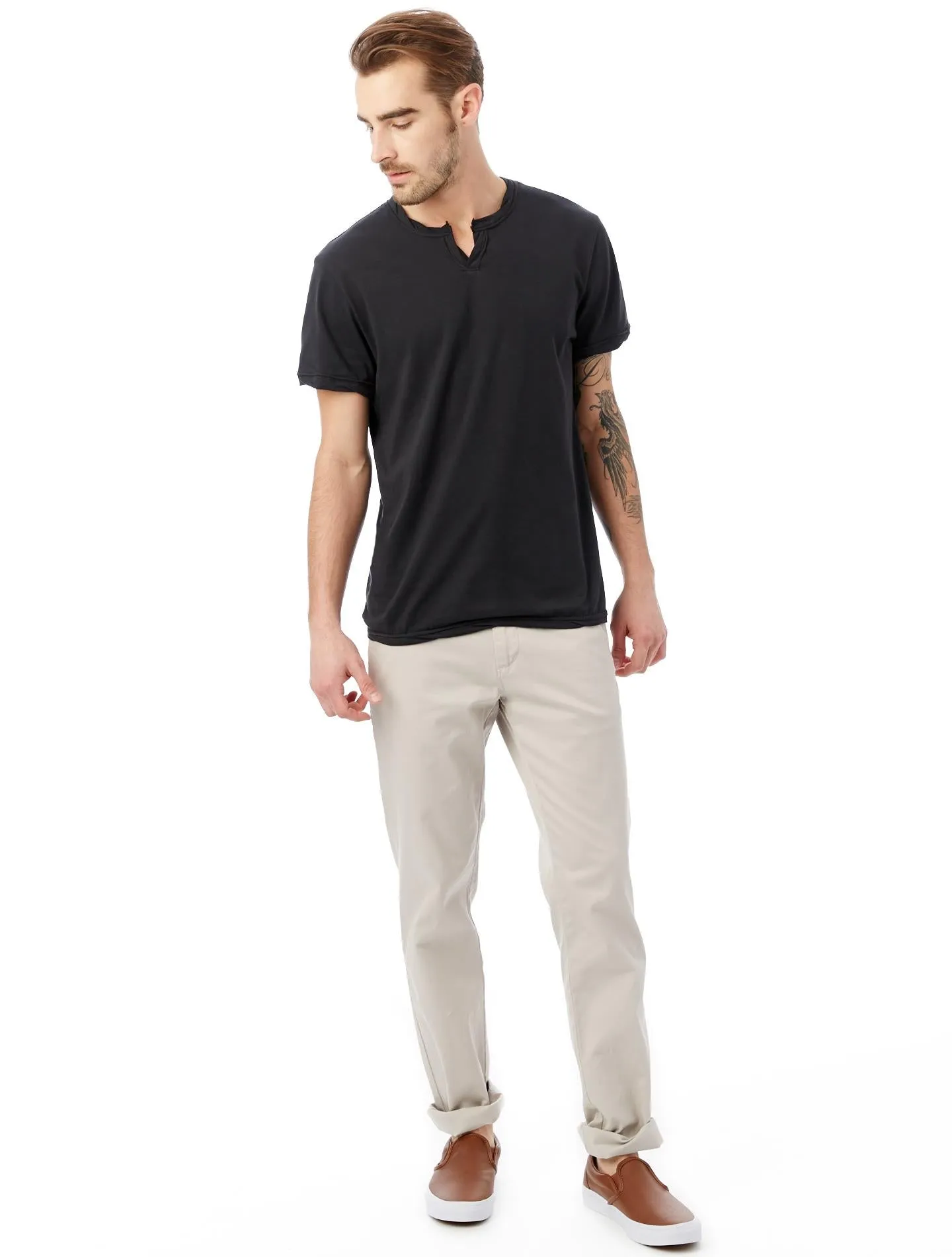 moroccan organic tee (black)