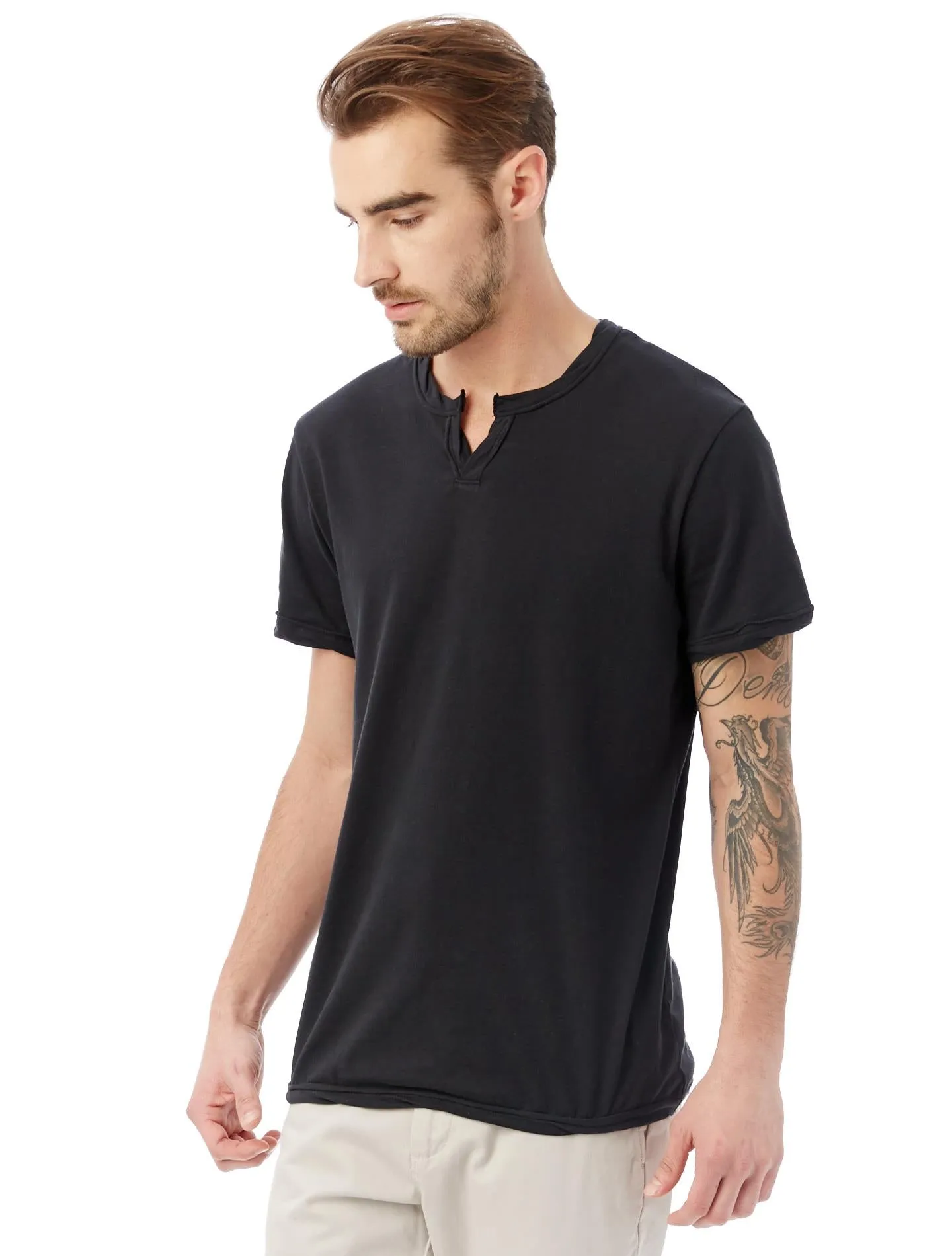 moroccan organic tee (black)
