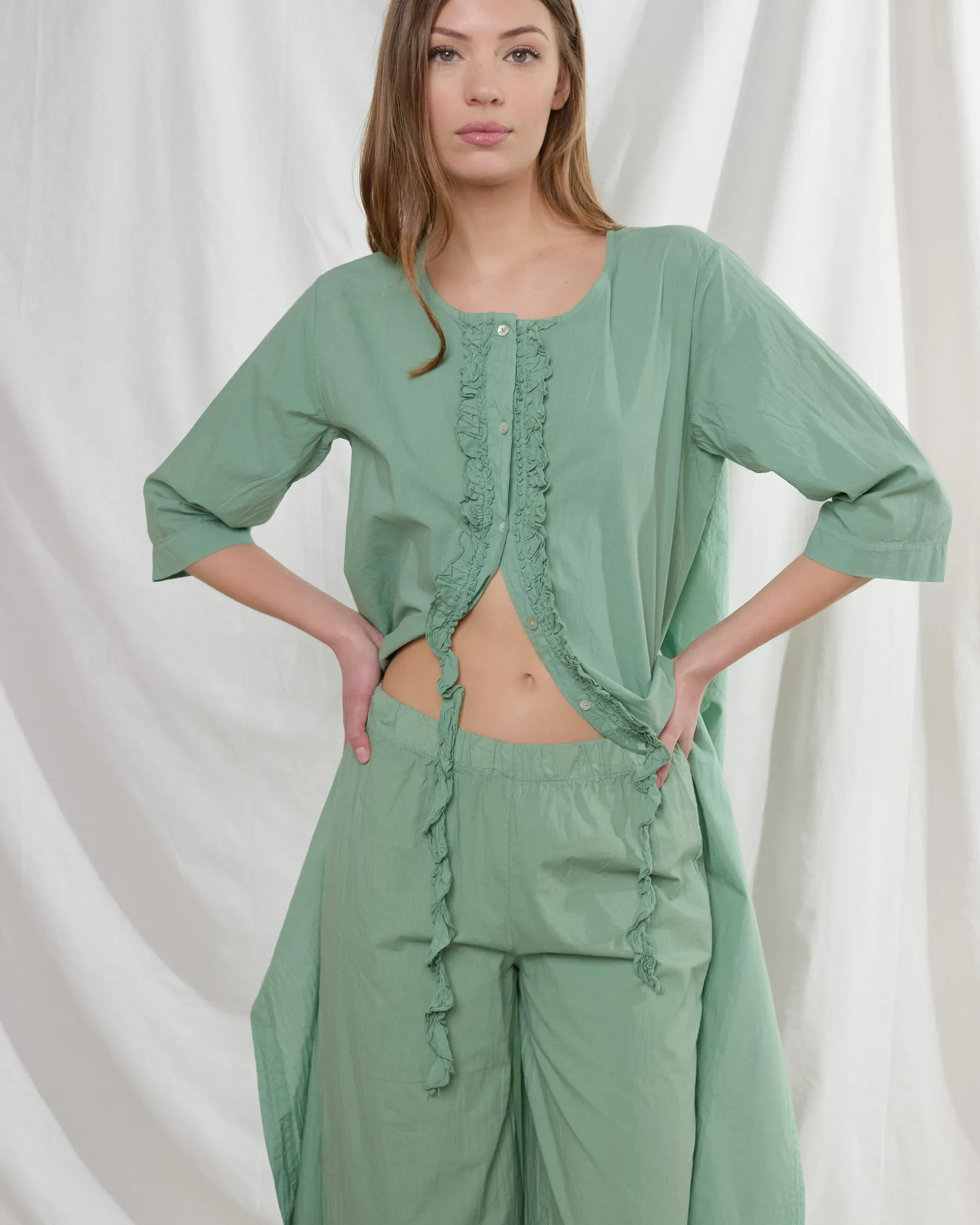 rialto48 Cotton Trousers in Blue Denim