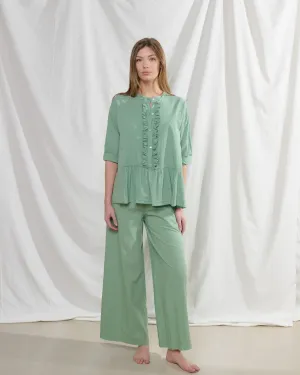 rialto48 Cotton Trousers in Blue Denim