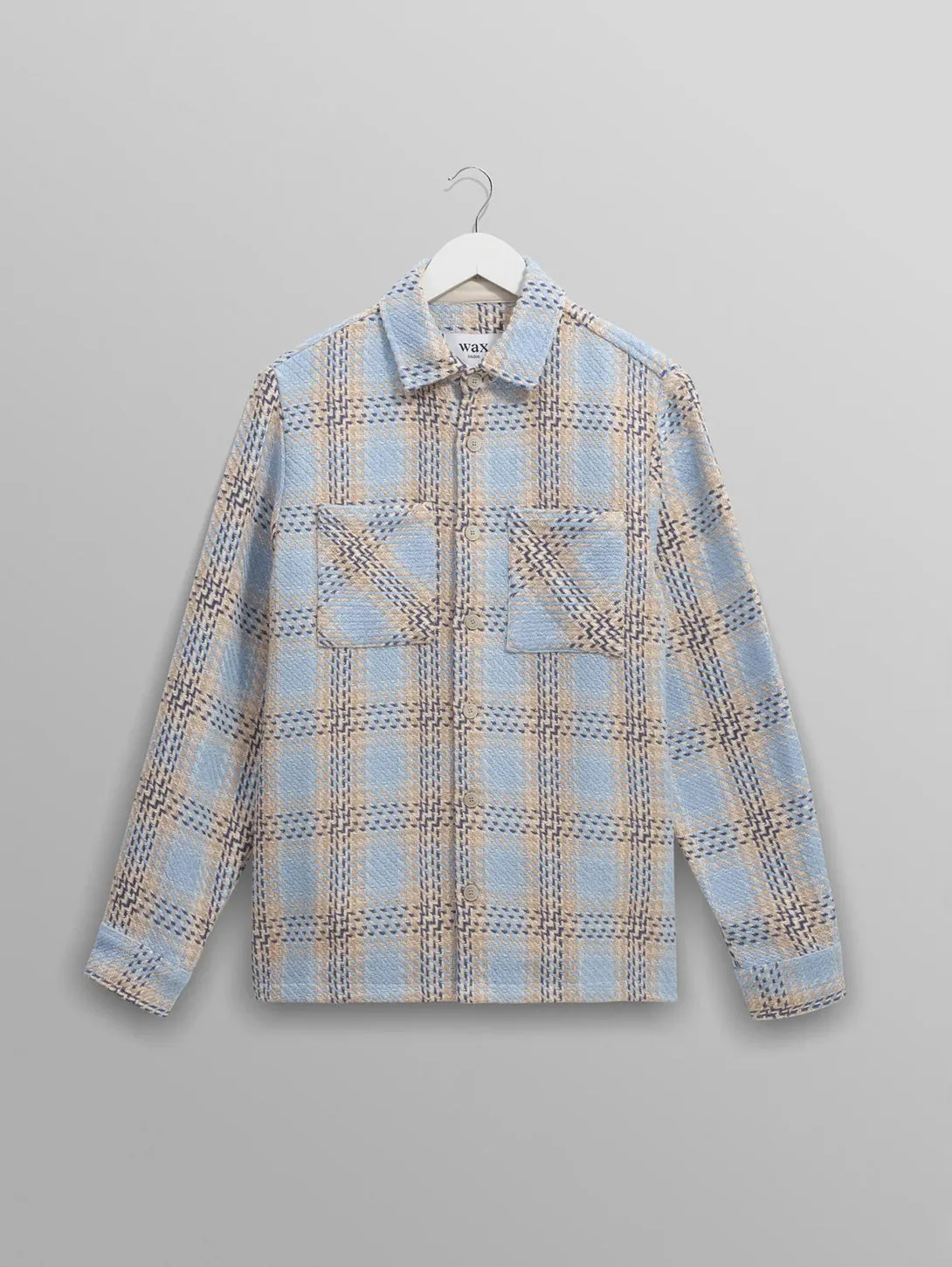Whiting Overshirt - Pale Blue Earl Check
