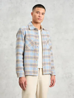 Whiting Overshirt - Pale Blue Earl Check