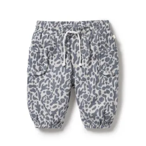 Wilson and Frenchy Organic Crinkle Pant Blue Coral