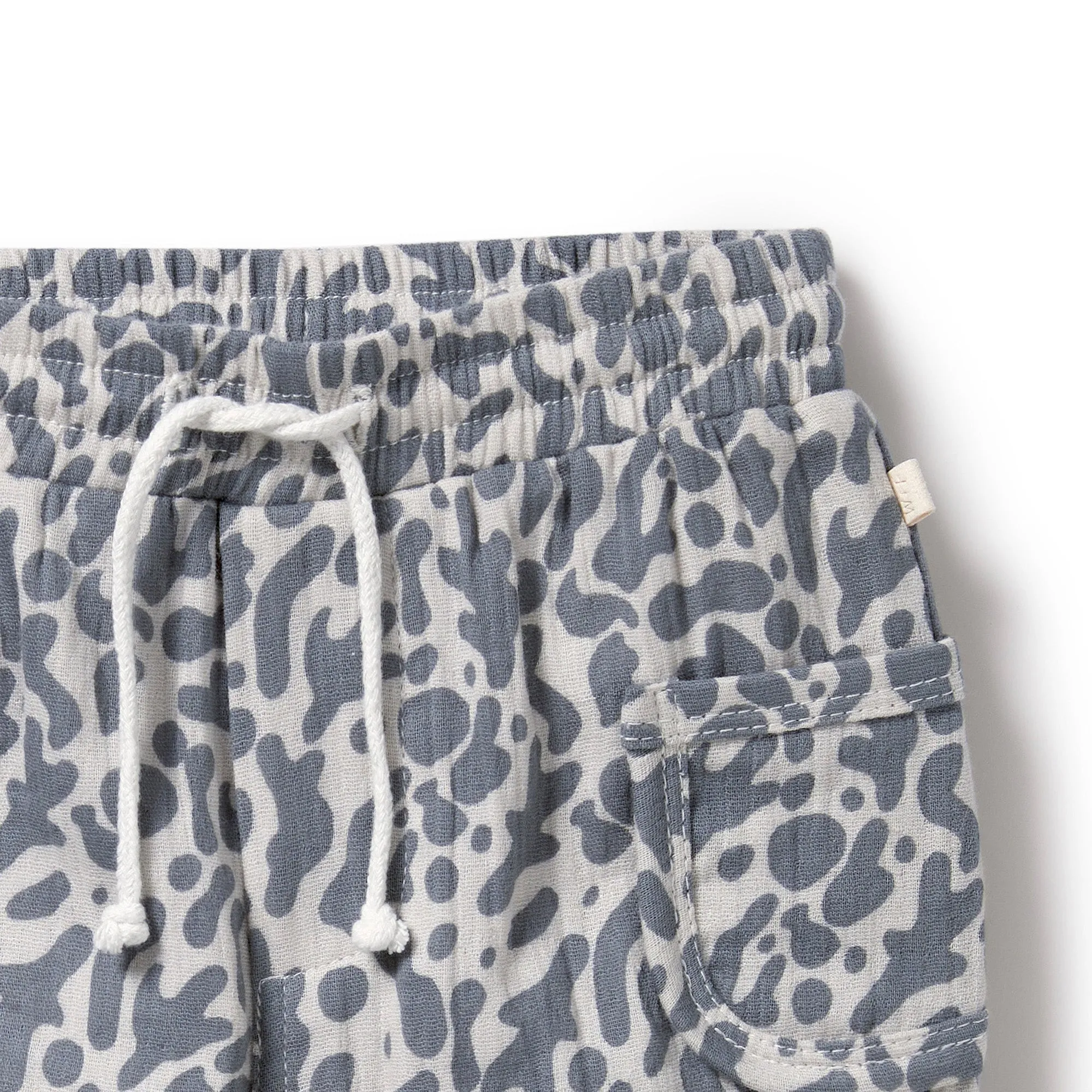 Wilson and Frenchy Organic Crinkle Pant Blue Coral