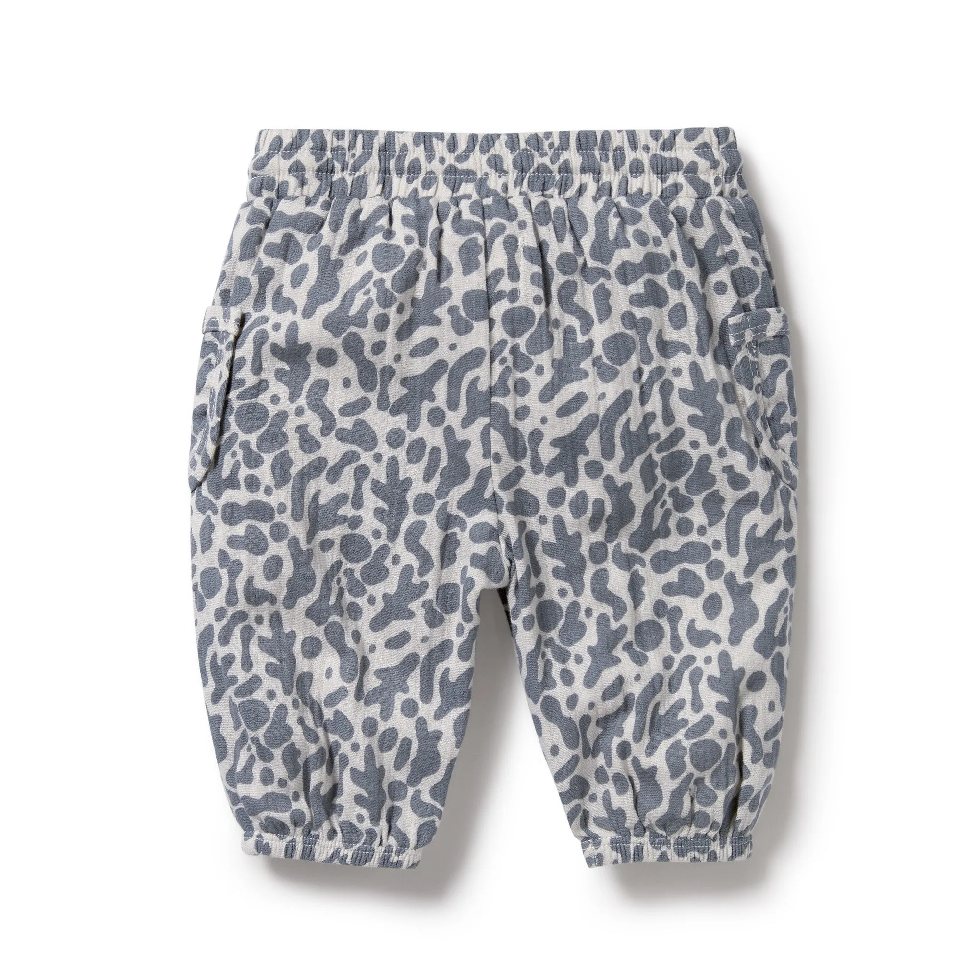 Wilson and Frenchy Organic Crinkle Pant Blue Coral